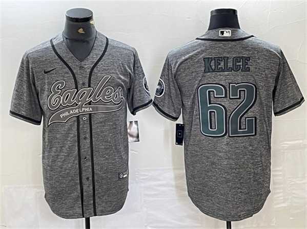 Men's Philadelphia Eagles #62 Jason Kelce Gray Cool Base Baseball Stitched Jersey,We sell and wholesale Men's Philadelphia Eagles #62 Jason Kelce Gray Cool Base Baseball Stitched Jersey on line form chian!